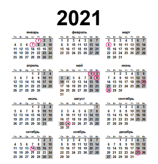 Вихідні 2021 Україна - офіційний календар свят - ONLINE.UA