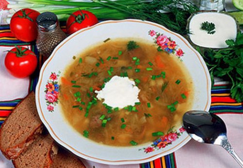 Рецепт - Похлебка из свинины с овощами