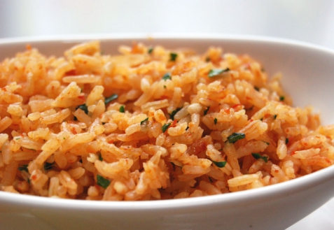 Постные блюда: Рис в томате