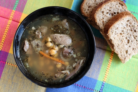 Рецепт - Суп из баранины с нутом