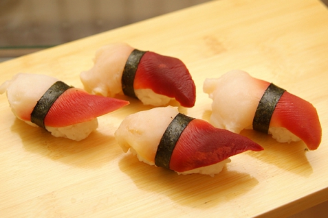 Рецепт - Нигири-суши с хоккигаем