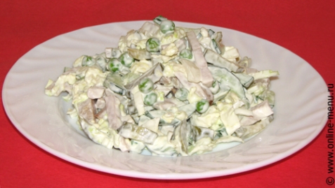 Салат с бужениной и овощами - рецепт