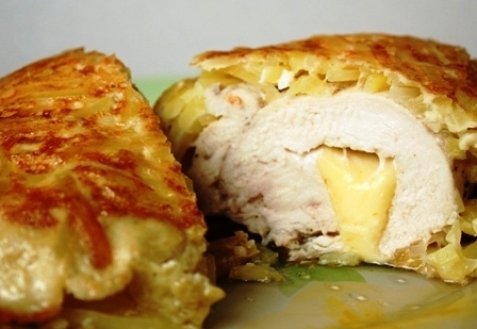 Куриное филе в картофеле